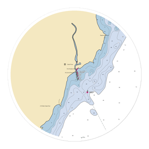 Cedar River State Harbor (Cedar River, MI) NOAA Chart Sticker