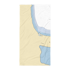 Big Bay Harbor State Dock (Big Bay, MI) NOAA Chart Towel