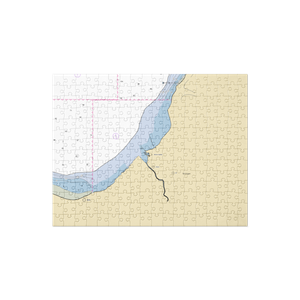 L'Anse Municipal Marina (Lanse, MI) NOAA Chart Jigsaw Puzzle