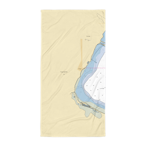 Baraga State Park (Lanse, MI) NOAA Chart Towel