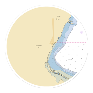 Baraga State Park (Lanse, MI) NOAA Chart Sticker