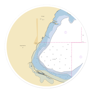 Baraga Lakeside Inn (Lanse, MI) NOAA Chart Sticker