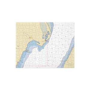 Ojibwa Marina (Lanse, MI) NOAA Chart Jigsaw Puzzle