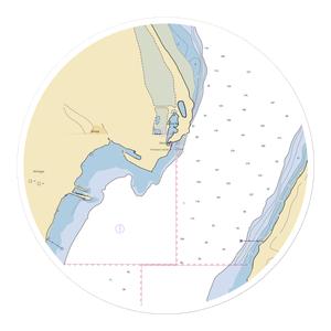 Ojibwa Marina (Lanse, MI) NOAA Chart Sticker