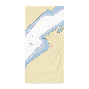 Witz Marina Campsite (Skanee, MI) NOAA Chart Towel