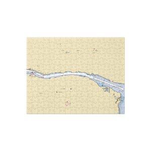 East Houghton Waterfront Park (Houghton, MI) NOAA Chart Jigsaw Puzzle