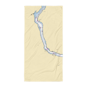 Markham's Marina (Dodgeville, MI) NOAA Chart Towel