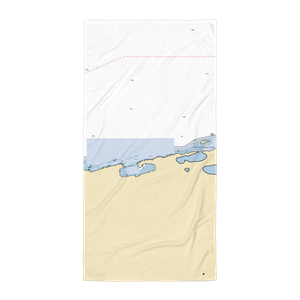 Eagle Harbor State Docks (Mohawk, MI) NOAA Chart Towel