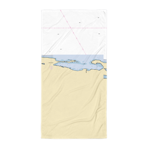 Isle Royale Ferry Dock (Copper Harbor, MI) NOAA Chart Towel