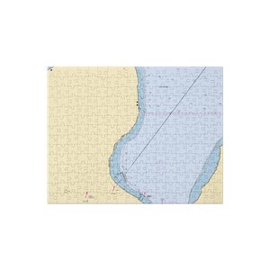 Seaberg Pontoon Rental (Wetmore, MI) NOAA Chart Jigsaw Puzzle