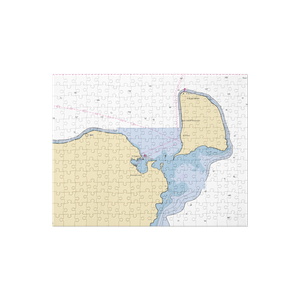 Lindgren's Sunrise Cottages & Marina (Washington Island, WI) NOAA Chart Jigsaw Puzzle