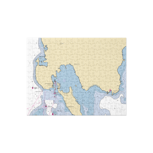 Shipyard Island Marina (Washington Island, WI) NOAA Chart Jigsaw Puzzle