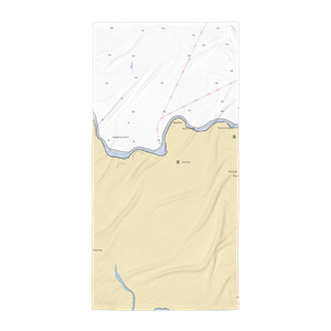 Dockside At Gills Rock (Ellison Bay, WI) NOAA Chart Towel