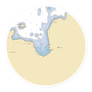 Ephraim Yacht Harbor (Ephraim, WI) NOAA Chart Sticker