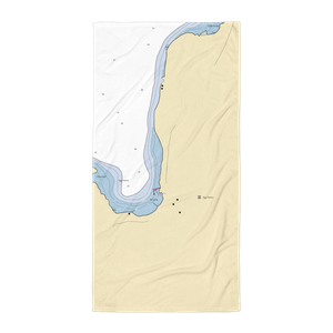 Egg Harbor Municipal Dock (Egg Harbor, WI) NOAA Chart Towel