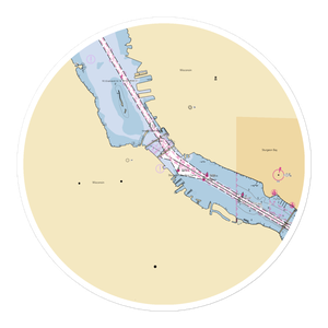 Great Lakes Yacht Services (Sturgeon Bay, WI) NOAA Chart Sticker