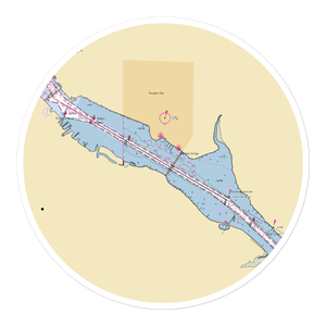 Leathem Smith Lodge & Marina (Sturgeon Bay, WI) NOAA Chart Sticker