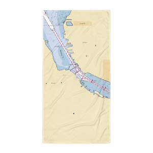 Bay Marine Yacht Harbor (Sturgeon Bay, WI) NOAA Chart Towel