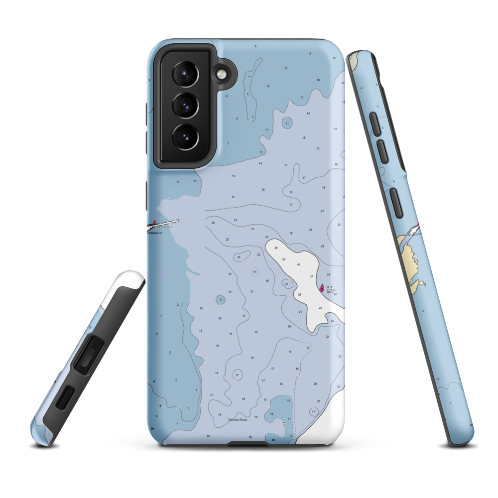Oconto Yacht Club (Little Suamico, WI) NOAA Chart Samsung Phone Case Samsung Galaxy S21 Plus model shown