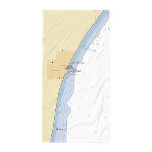 Port Washington Municipal Marina (Port Washington, WI) NOAA Chart Towel