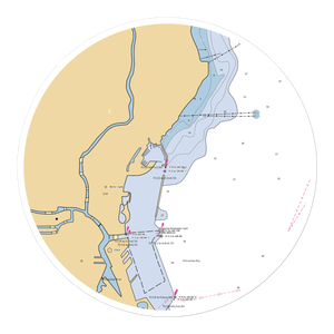 Milwaukee Yacht Club (Milwaukee, WI) NOAA Chart Sticker