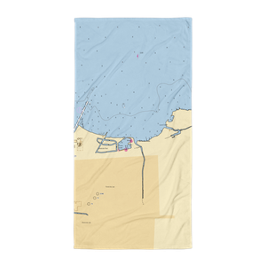 Marina on the Rock (Mount Calvary, WI) NOAA Chart Towel