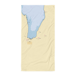 Clarences Harbor Inc (Mount Calvary, WI) NOAA Chart Towel