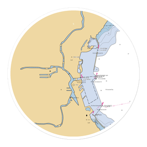 Lakeshore State Park Marina (Milwaukee, WI) NOAA Chart Sticker