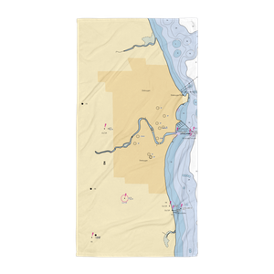 M & H Outboard (Kohler, WI) NOAA Chart Towel