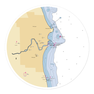 Sheboygan Riverfront (Kohler, WI) NOAA Chart Sticker