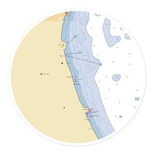 Milwaukee County Bender Park Harbor (Oak Creek, WI) NOAA Chart Sticker