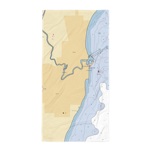 Pugh Marina On The Lake Up River (Racine, WI) NOAA Chart Towel