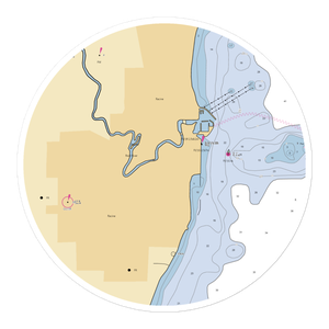 Pugh Marina On The Lake Up River (Racine, WI) NOAA Chart Sticker