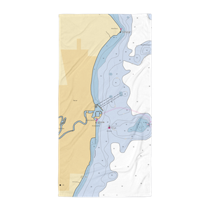 Gaslight Pointe (Racine, WI) NOAA Chart Towel