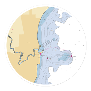 Gaslight Pointe (Racine, WI) NOAA Chart Sticker