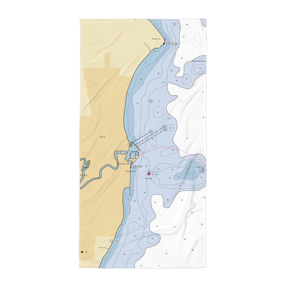 Reefpoint Marina (Racine, WI) NOAA Chart Towel 