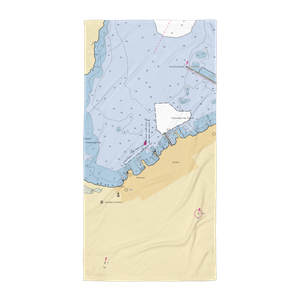 Ashland Marina (Washburn, WI) NOAA Chart Towel