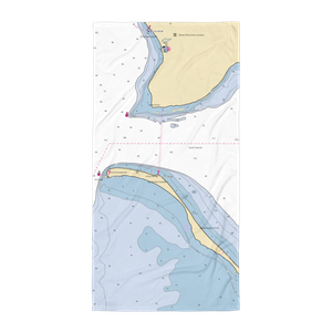 Long Island Lapointe Light NPS Dock (La Pointe, WI) NOAA Chart Towel