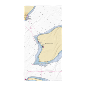 Madeline Island Yacht Club (La Pointe, WI) NOAA Chart Towel