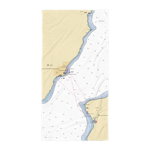 Apostle Islands Marina (Bayfield, WI) NOAA Chart Towel