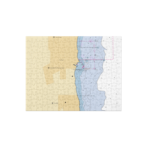 Great Lakes Naval Training Center (Great Lakes, IL) NOAA Chart Jigsaw Puzzle