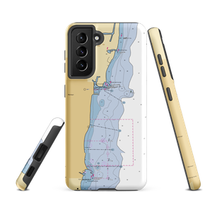 Waukegan Harbor & Marina (Waukegan, IL) NOAA Chart Samsung Phone Case