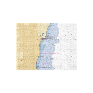 Waukegan Harbor & Marina (Waukegan, IL) NOAA Chart Jigsaw Puzzle