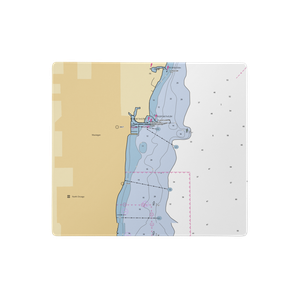 Waukegan Harbor & Marina (Waukegan, IL) NOAA Chart  Gaming Mouse Pad