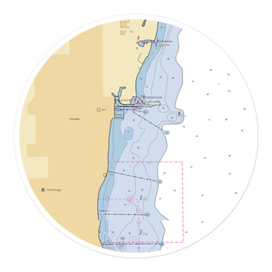 Waukegan Harbor & Marina (Waukegan, IL) NOAA Chart Sticker