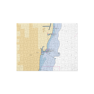 Waukegan Yacht Club (Waukegan, IL) NOAA Chart Jigsaw Puzzle