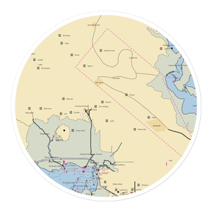 GEO Shipyard (New Iberia, LA) NOAA Chart Sticker