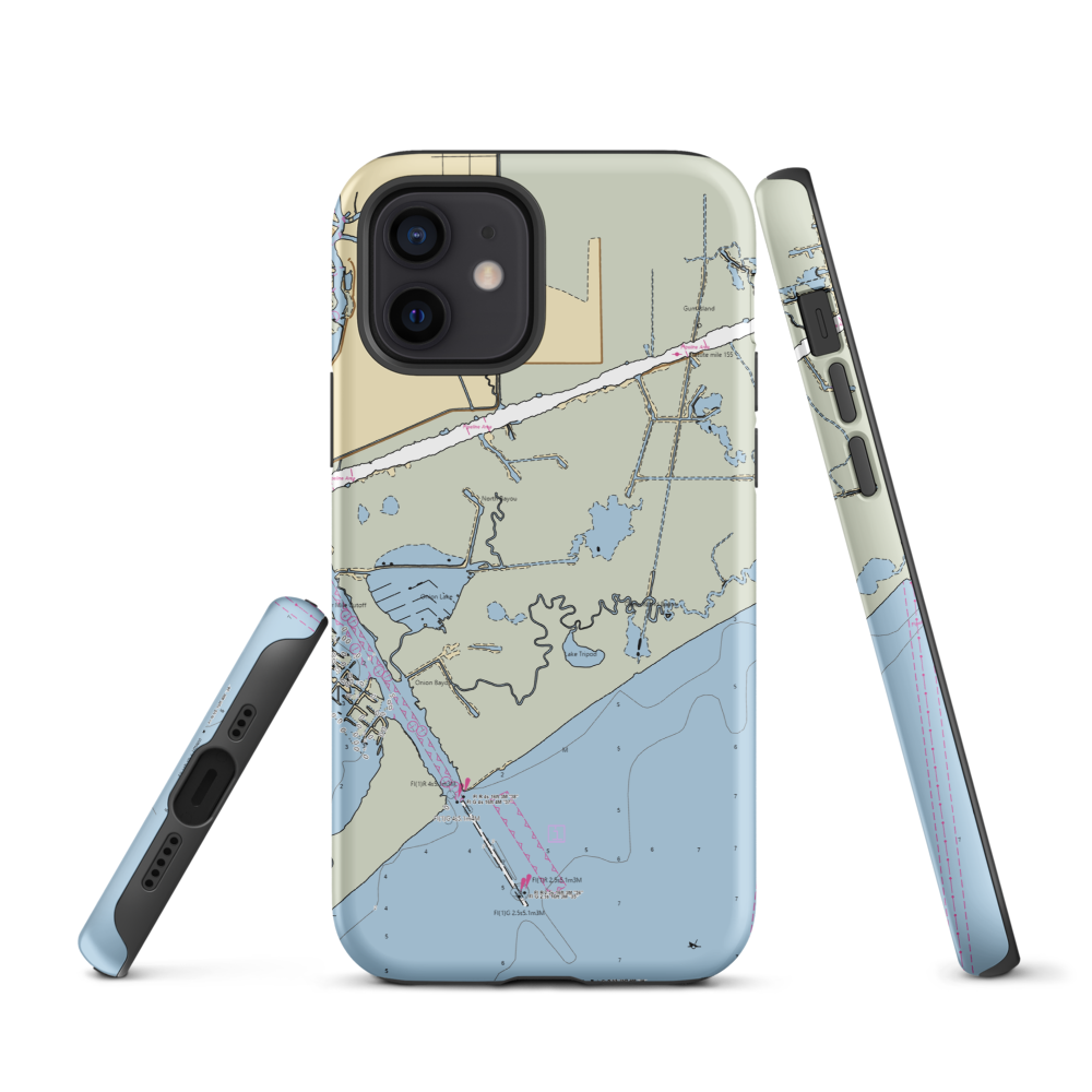 Intracoastal Marine Supply and Seafood (Perry, LA) NOAA Chart  Tough iPhone Case iPhone 12 model shown