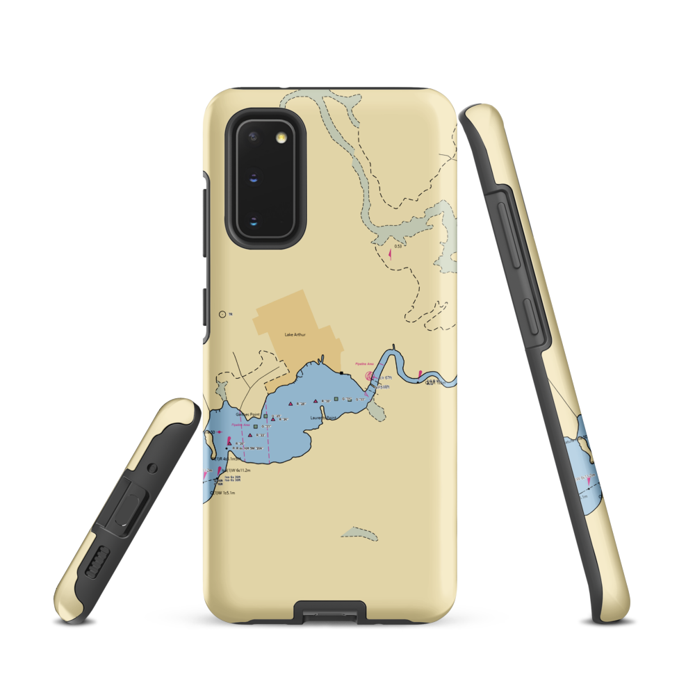 Regatta Seafood and Steakhouse (Gueydan, LA) NOAA Chart Samsung Phone Case Samsung Galaxy S20 model shown