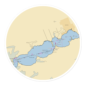 Lake Arthur Yacht Club (Gueydan, LA) NOAA Chart Sticker